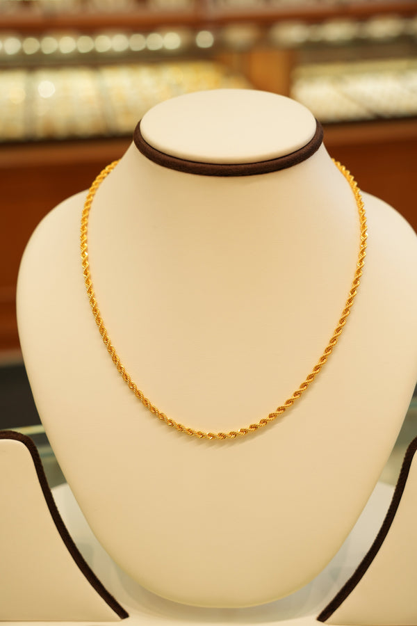 22K Gold Chain (16 Inches)