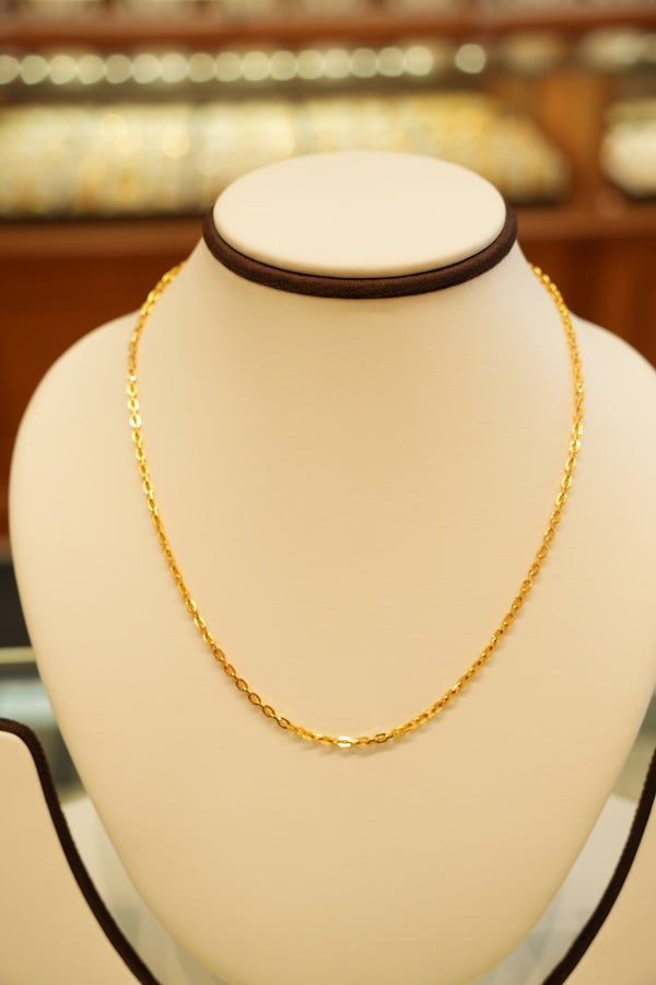 22K Designer Gold Chain (16 Inches)