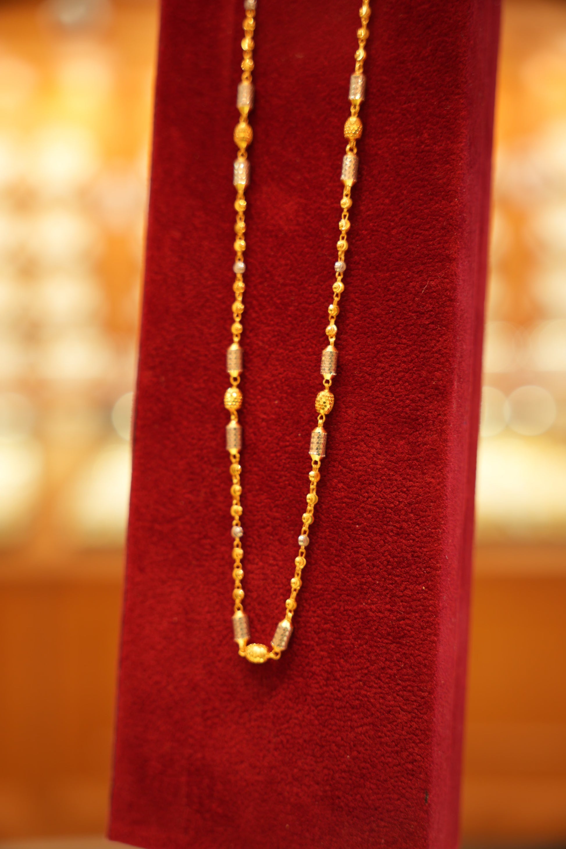 Delicate gold necklace
