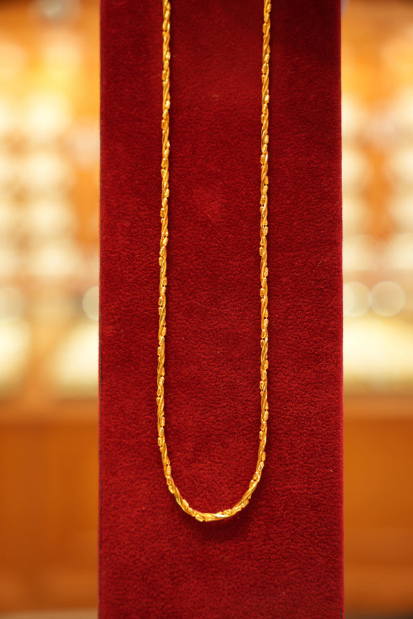 22K Fancy Gold Chain (16 Inches)
