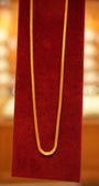 Designer gold chains with polished finish