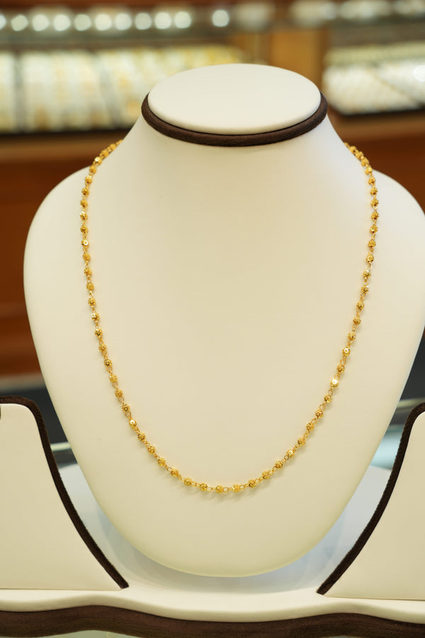 22K Simple gold chain for women 
