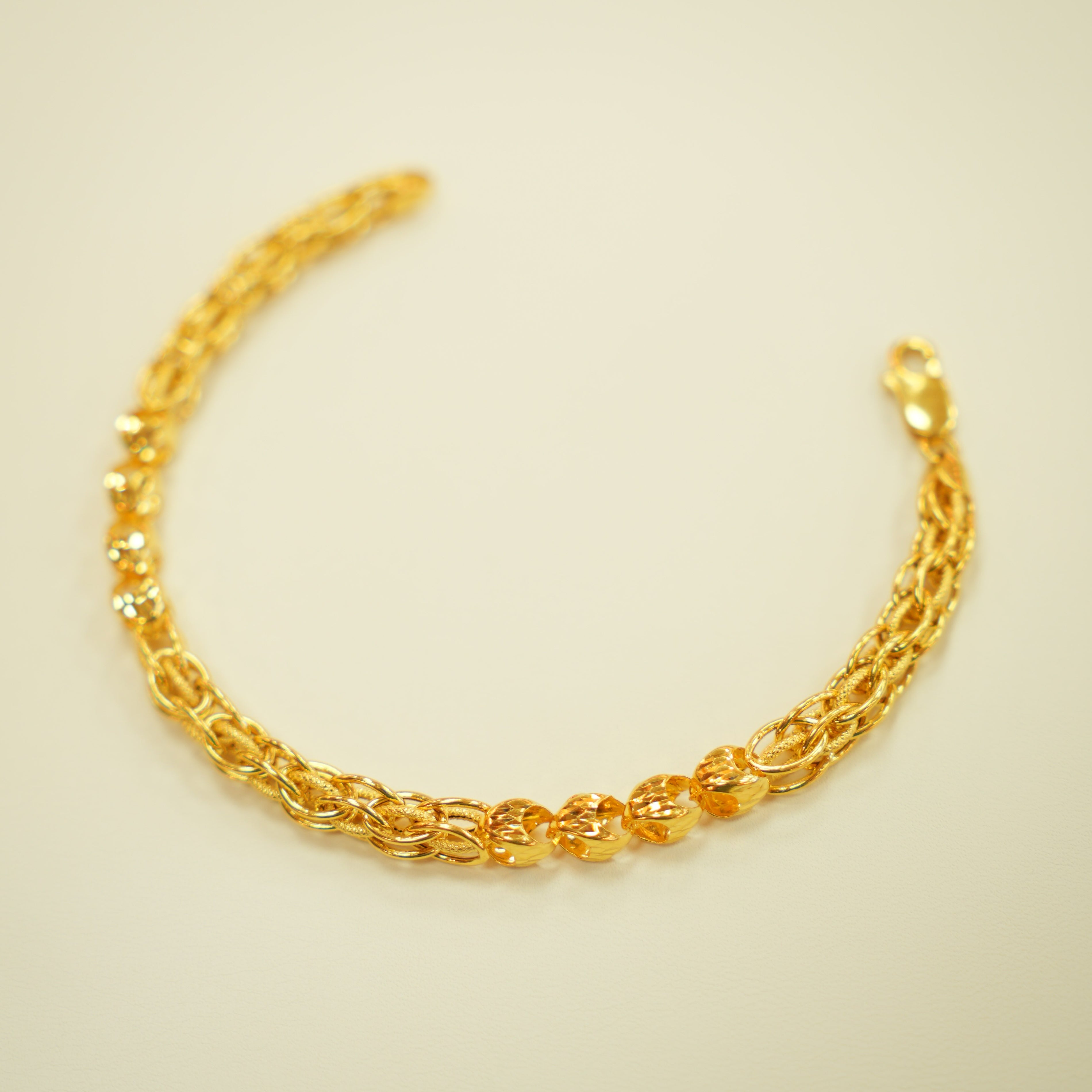 22k Gold Designer Men's Bracelet