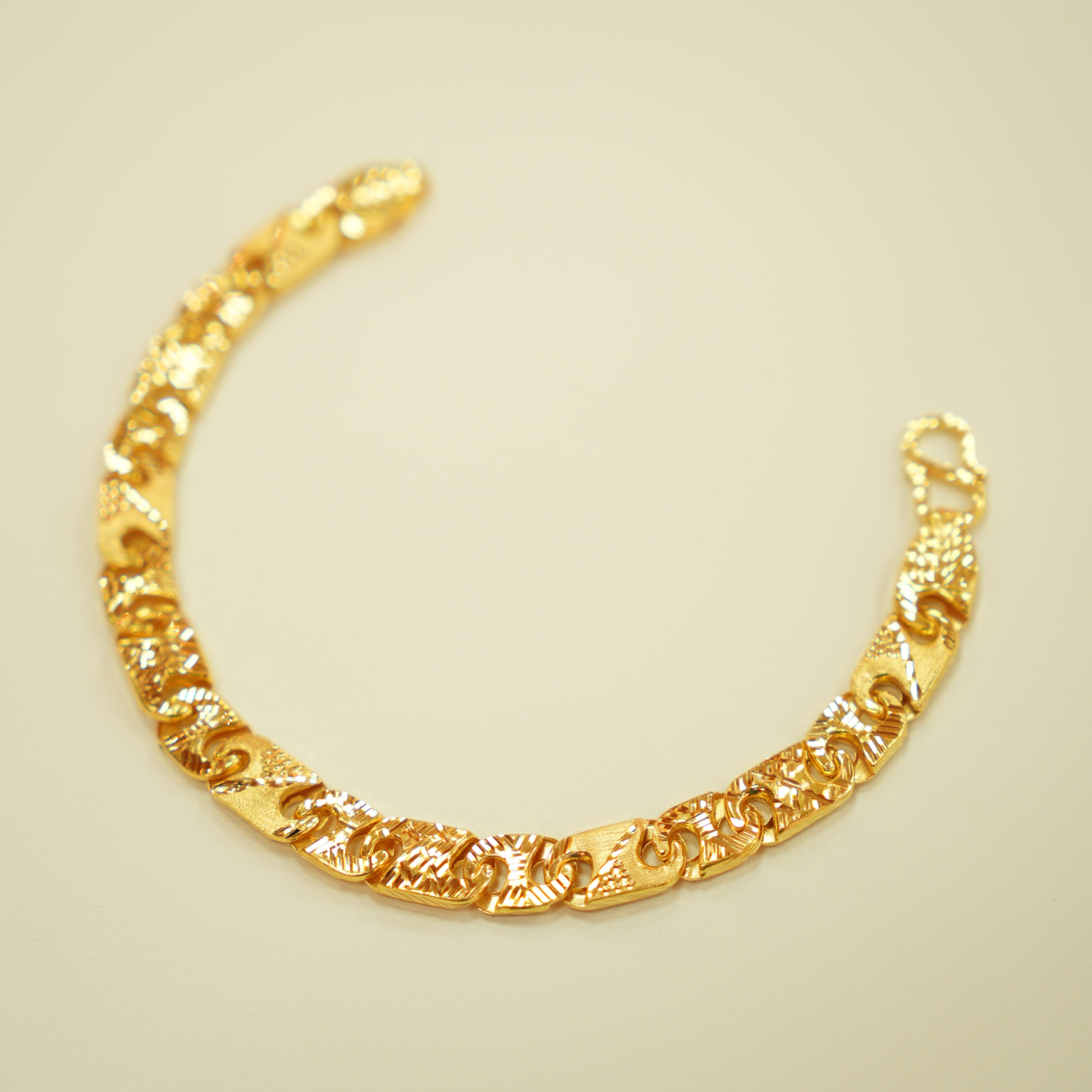 22k Gold Designer Men's Bracelet