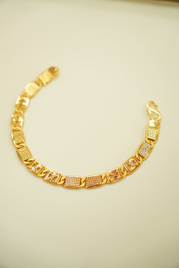 22k Gold Designer Men's Bracelet