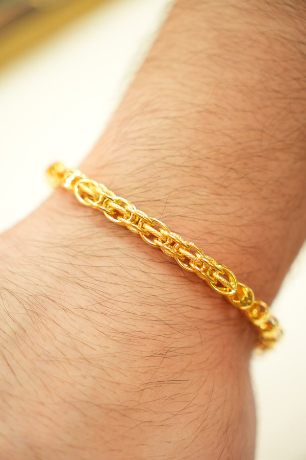 22k Gold Designer Men's Bracelet