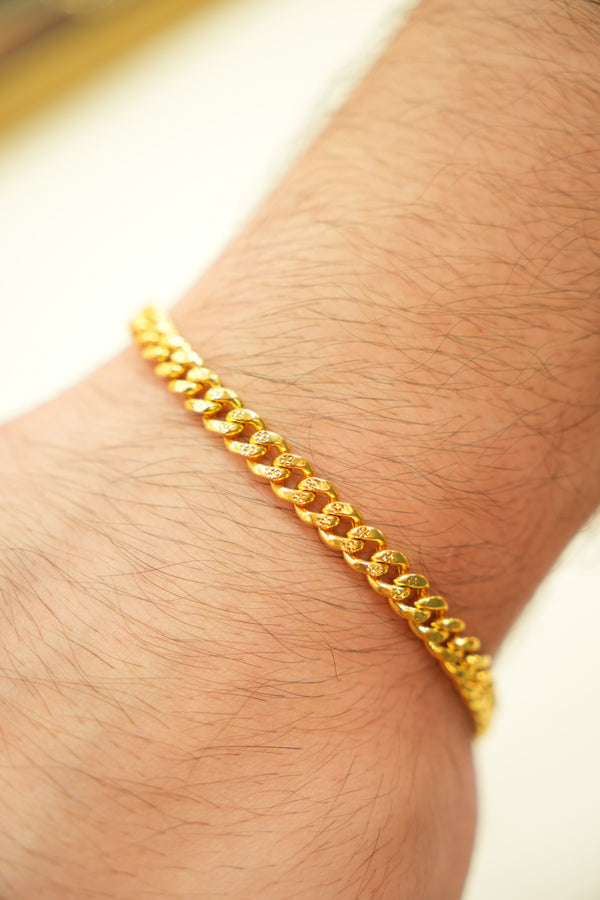 22k Gold Designer Men's Bracelet