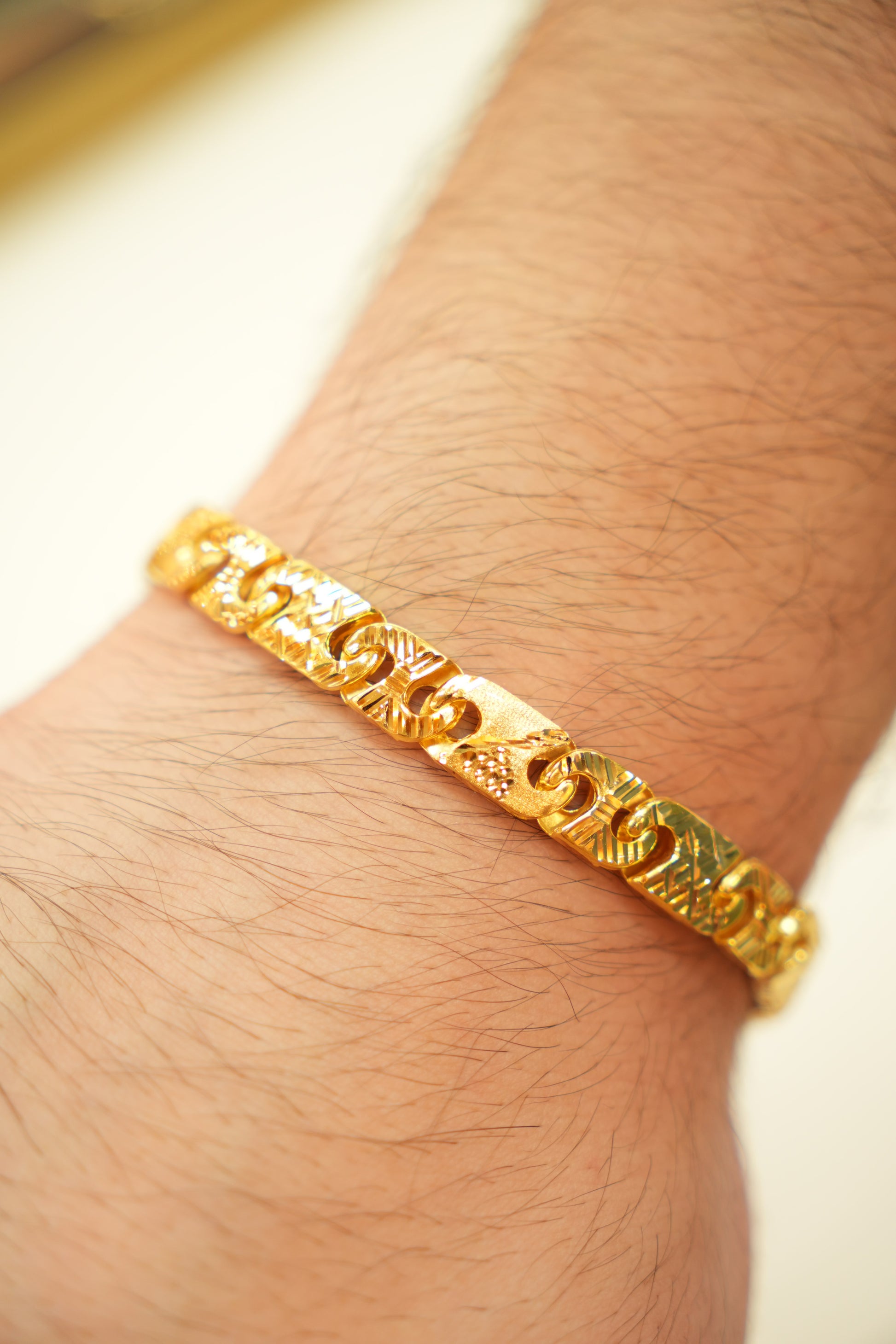 22k Gold Designer Men's Bracelet
