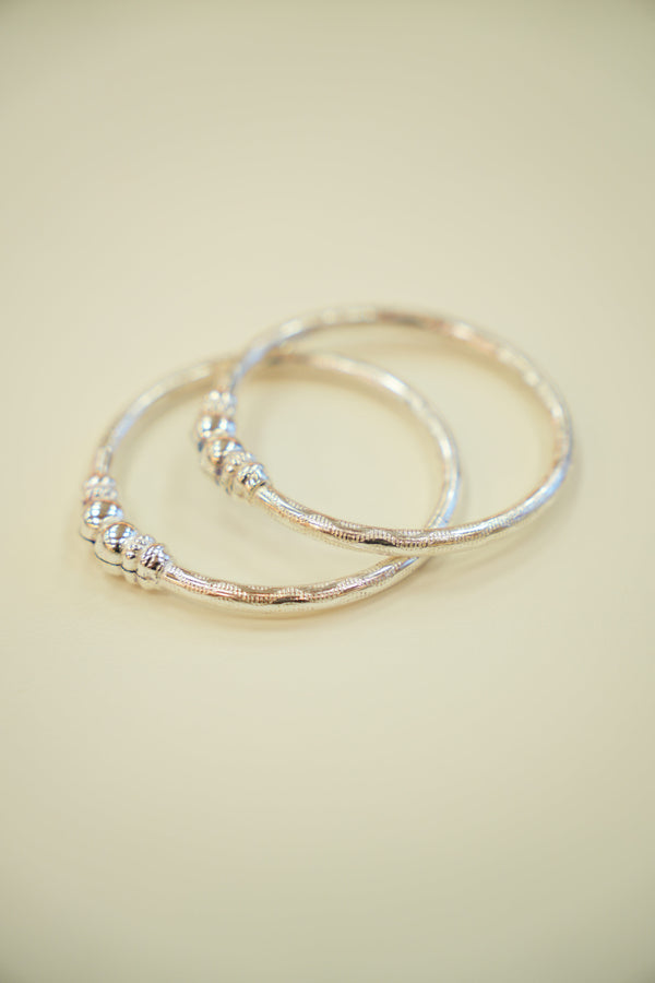 Silver Baby Bangles