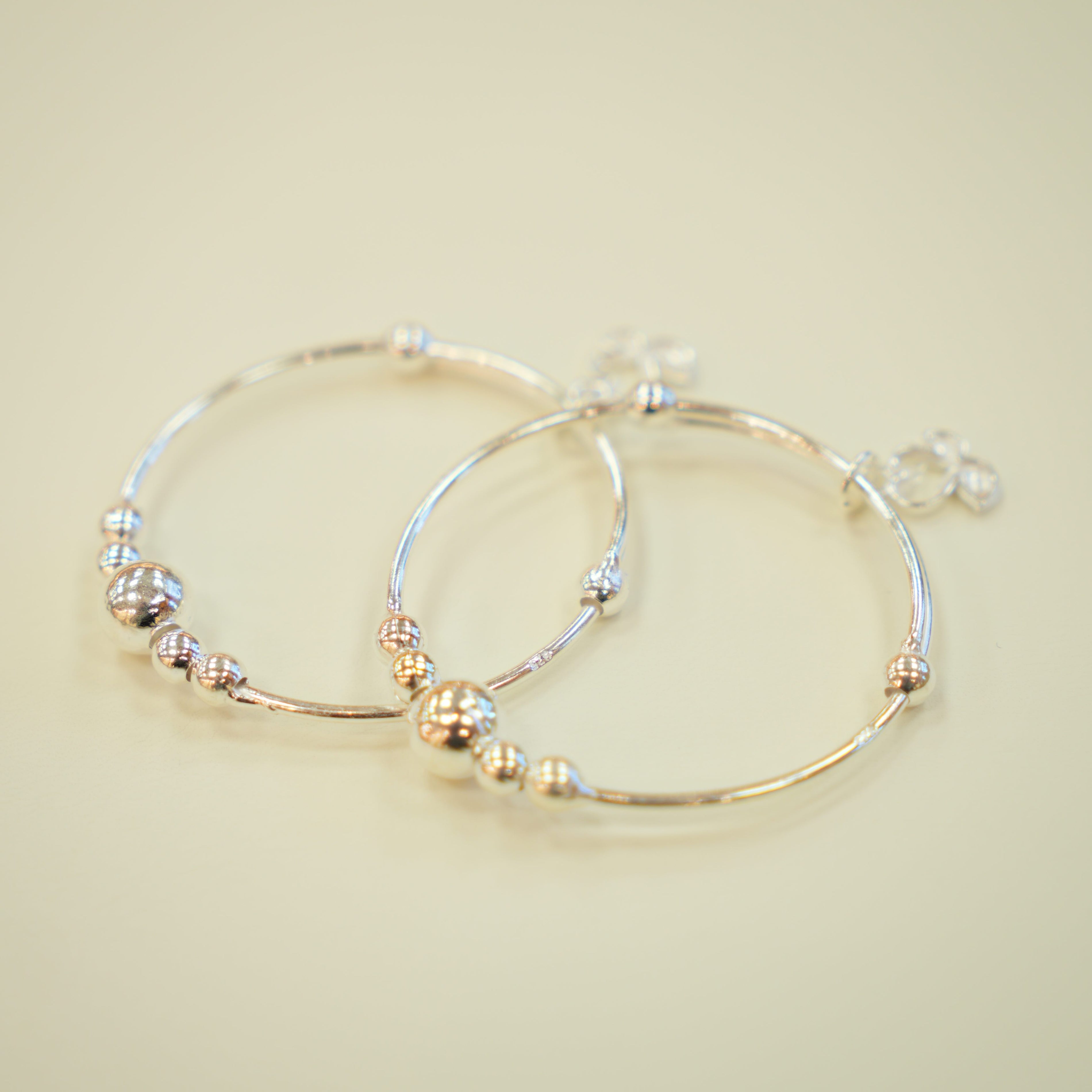Silver Baby Bangles