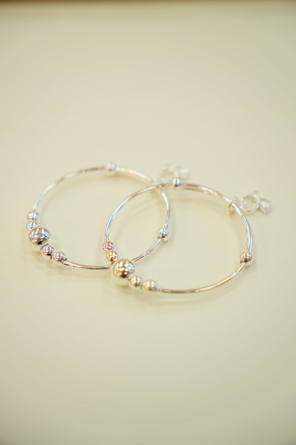 Silver Baby Bangles