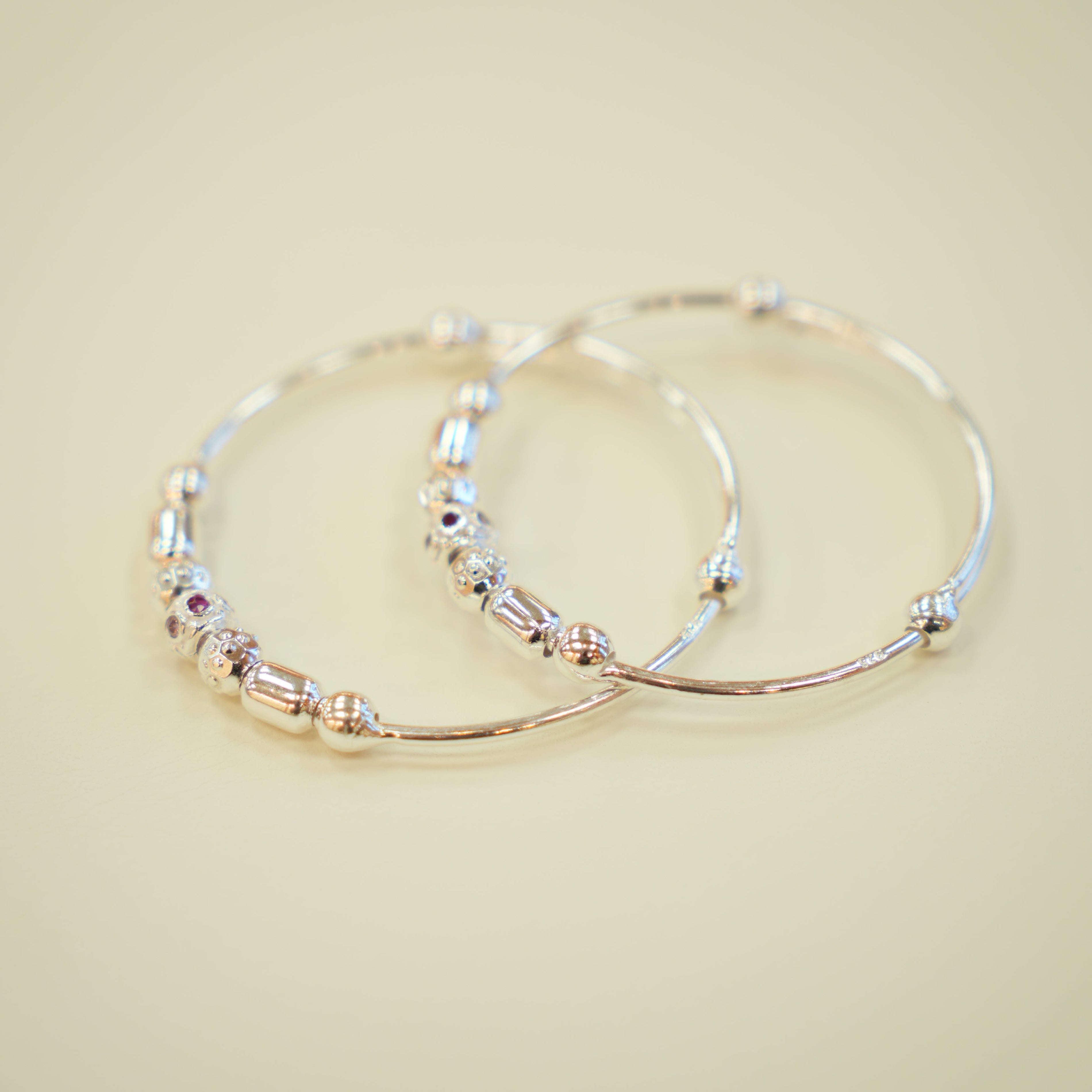 Silver Baby Bangles