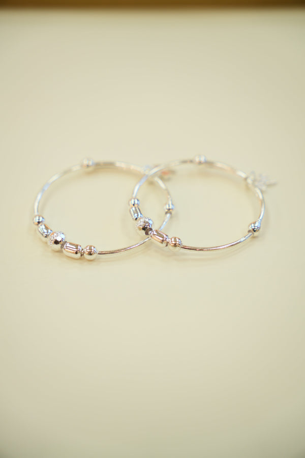 Silver Baby Bangles