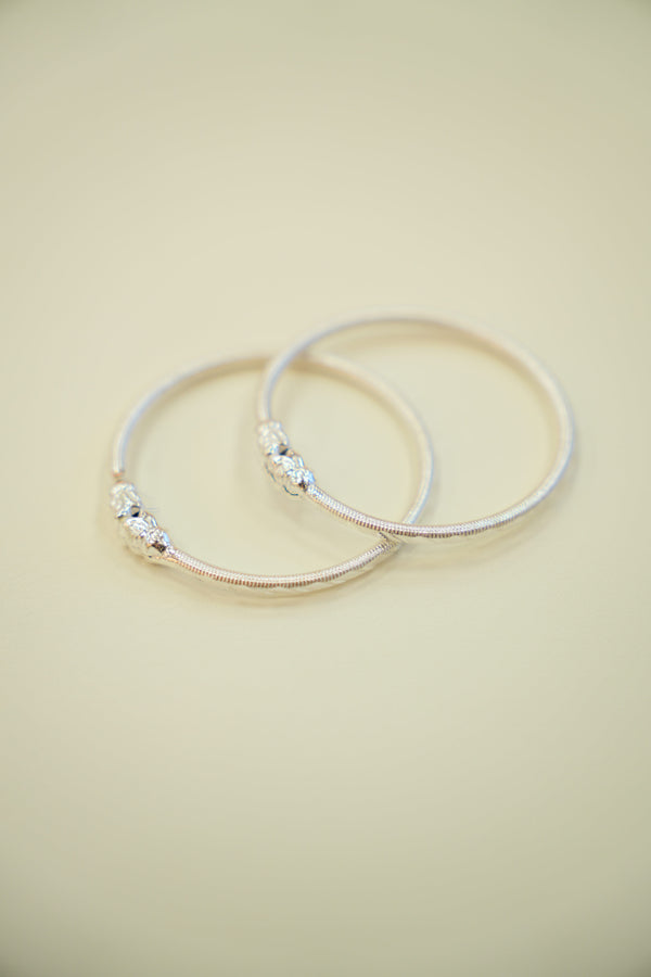 Silver Baby Bangles