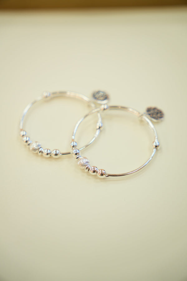 Silver Baby Bangles