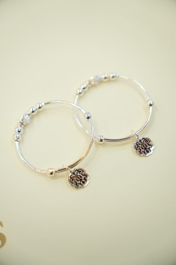Silver Baby Bangles