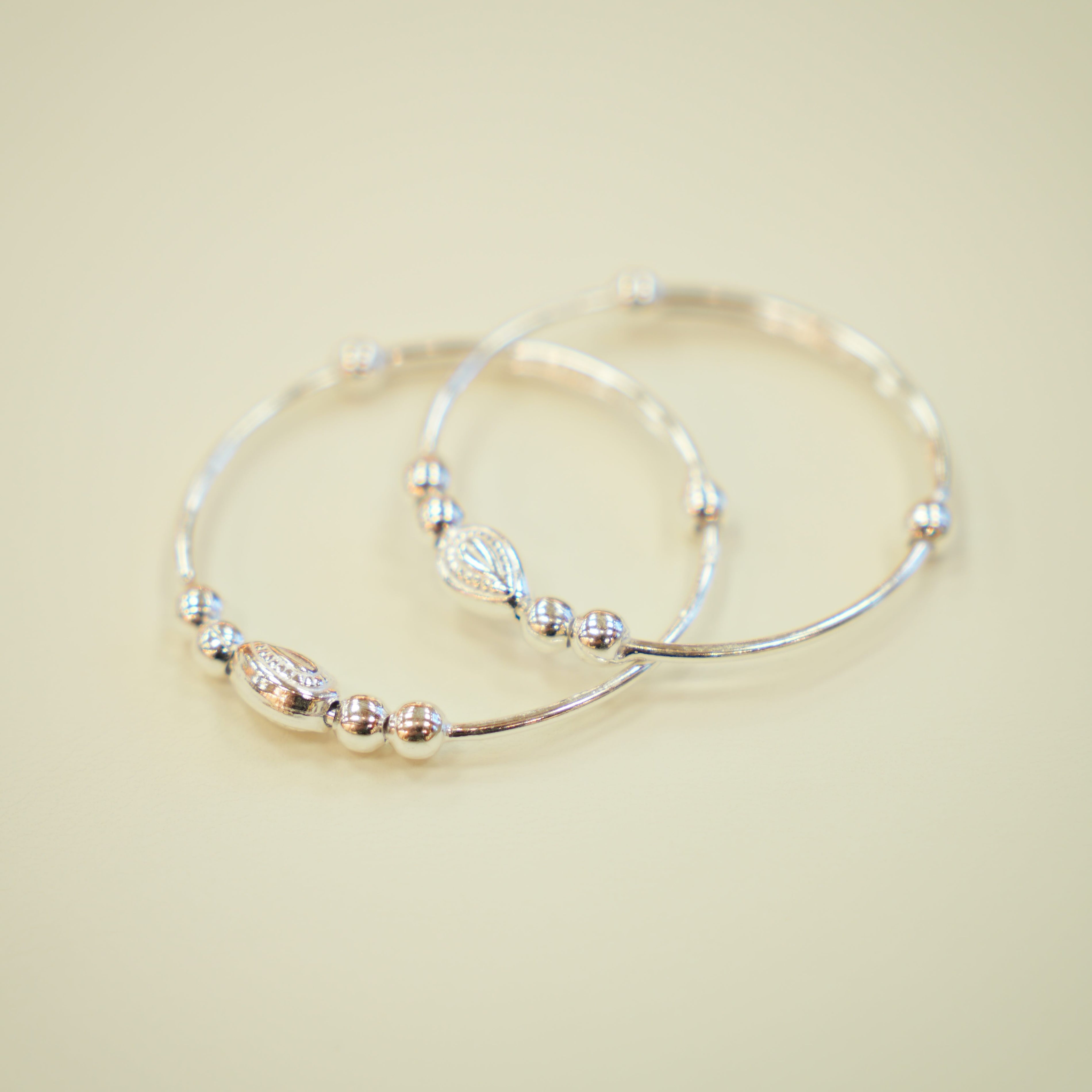 Silver Baby Bangles