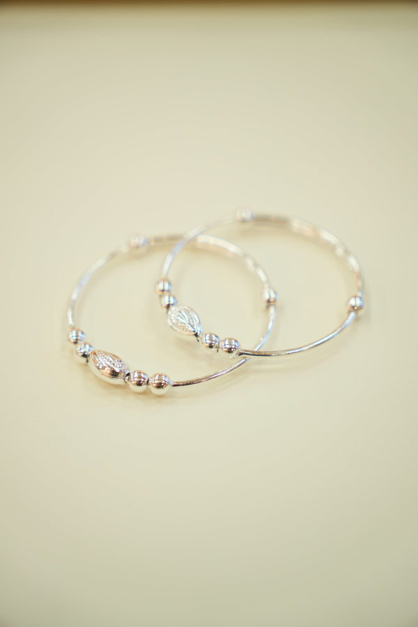 Silver Baby Bangles
