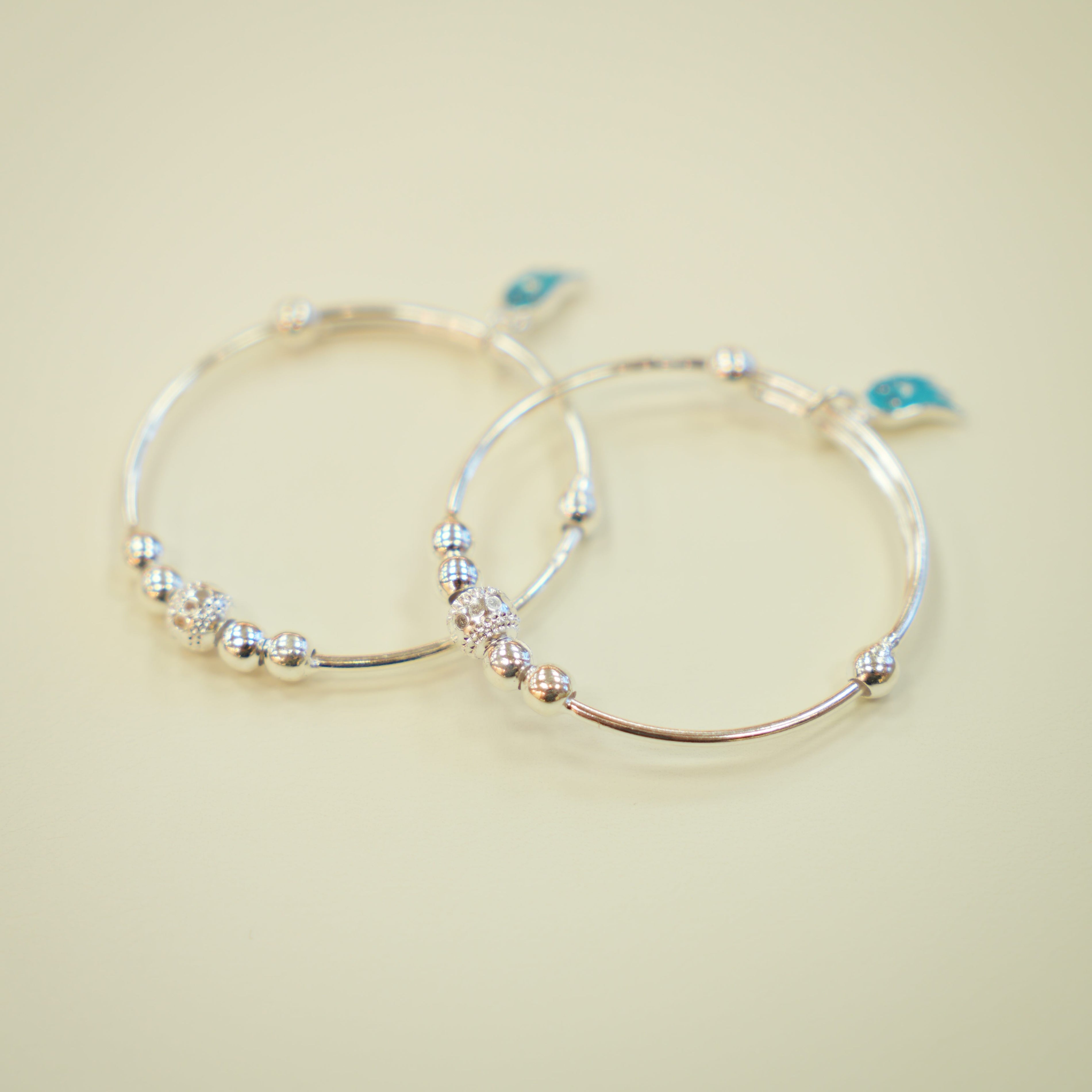 Silver Baby Bangles