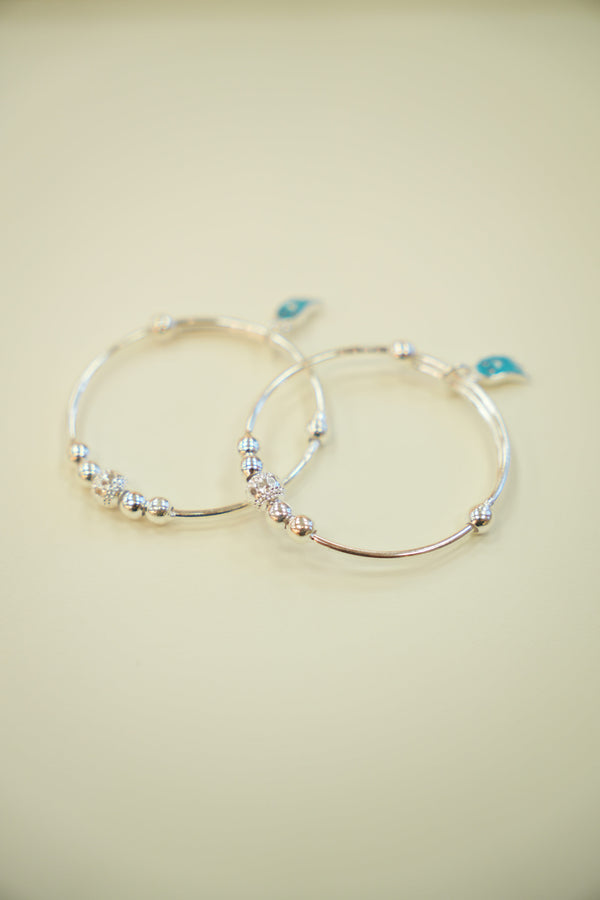 Silver Baby Bangles