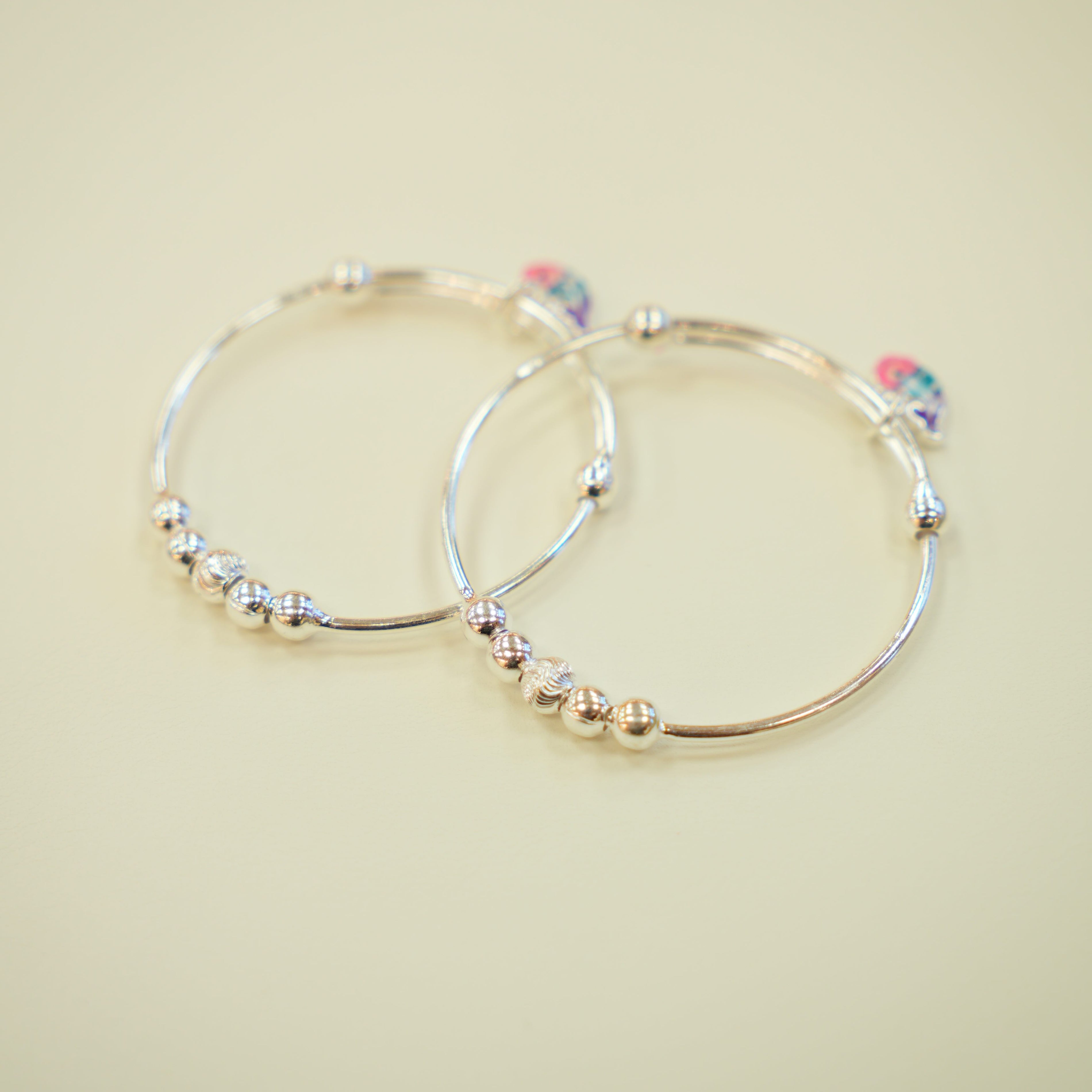 Silver Baby Bangles