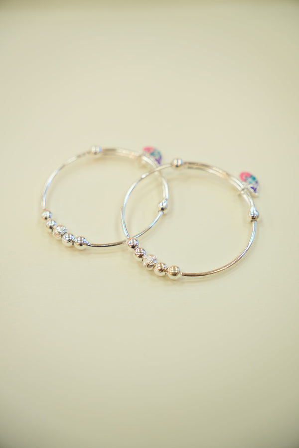 Silver Baby Bangles