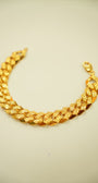 22K gold mens bracelet sleek