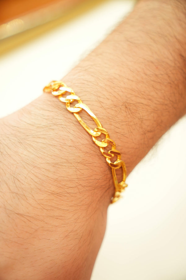 22K Gold Stylish Mens Bracelet