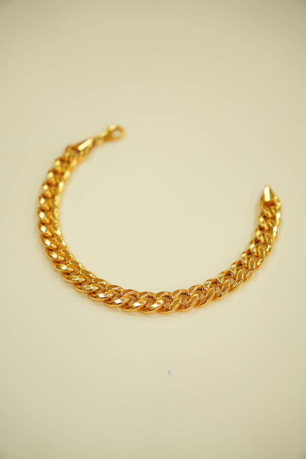 22K Gold Heavy Mens Bracelet