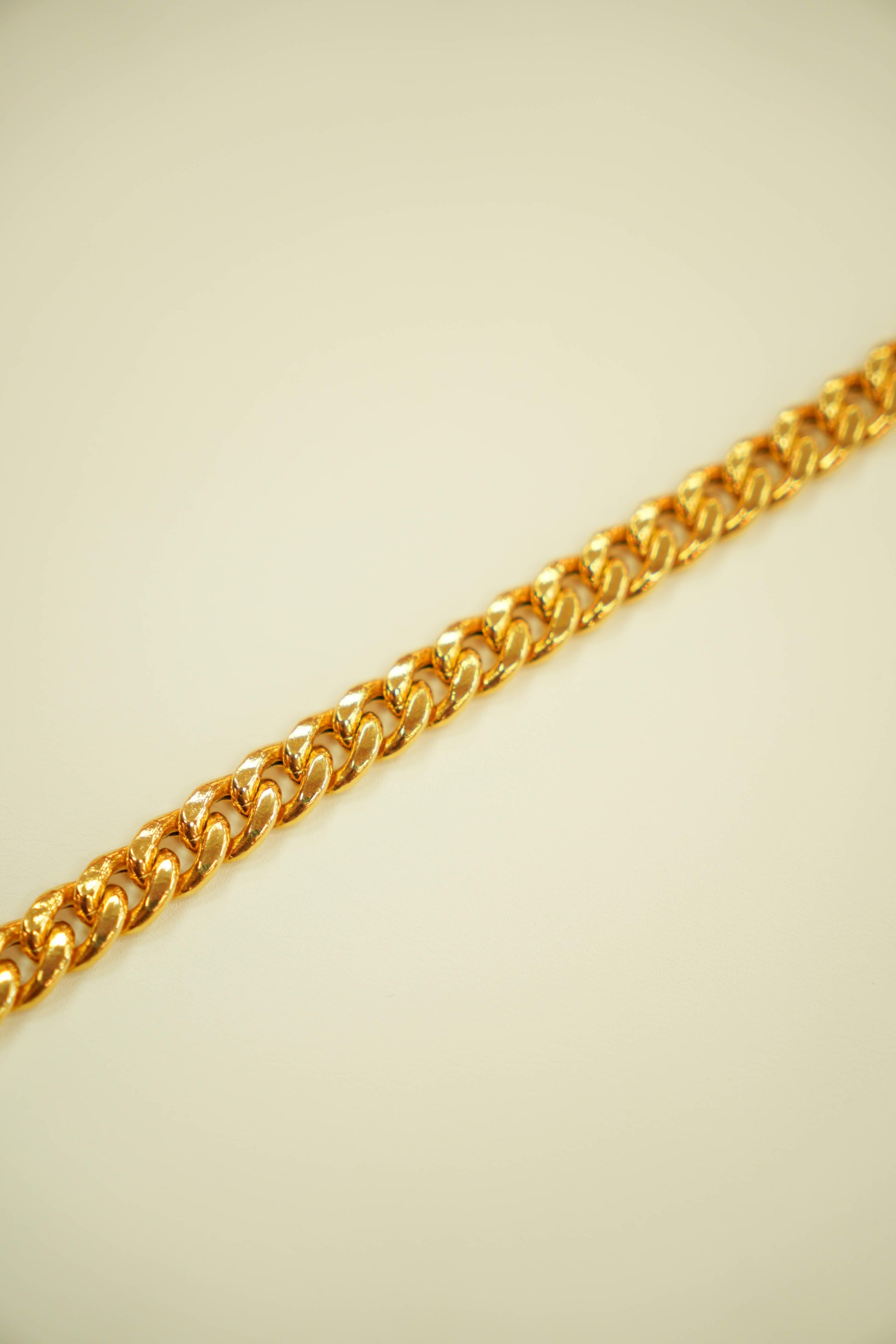22K gold mens link bracelet