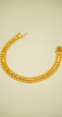 22K gold mens bracelet sleek