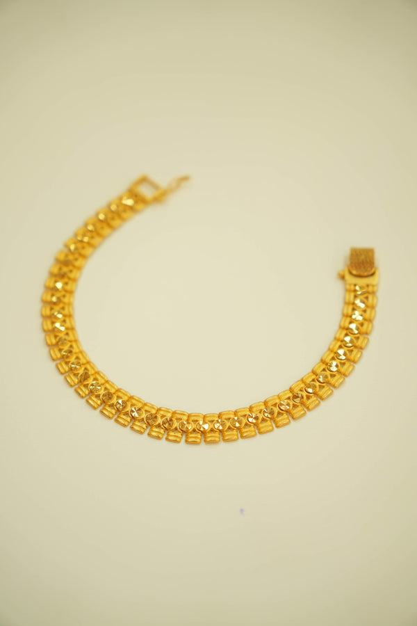 22K Gold Signature Mens Bracelet