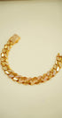 Yellow gold men bracelet