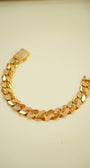 Yellow gold men bracelet