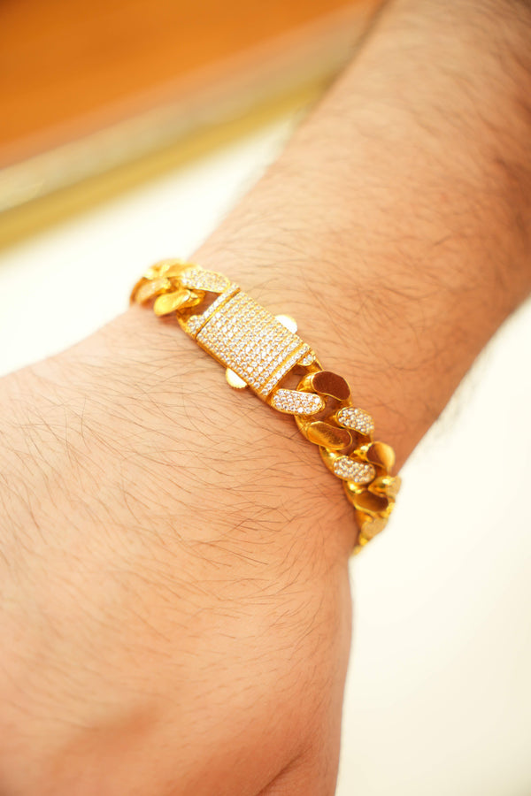 22K Gold Luxury Mens Bracelet