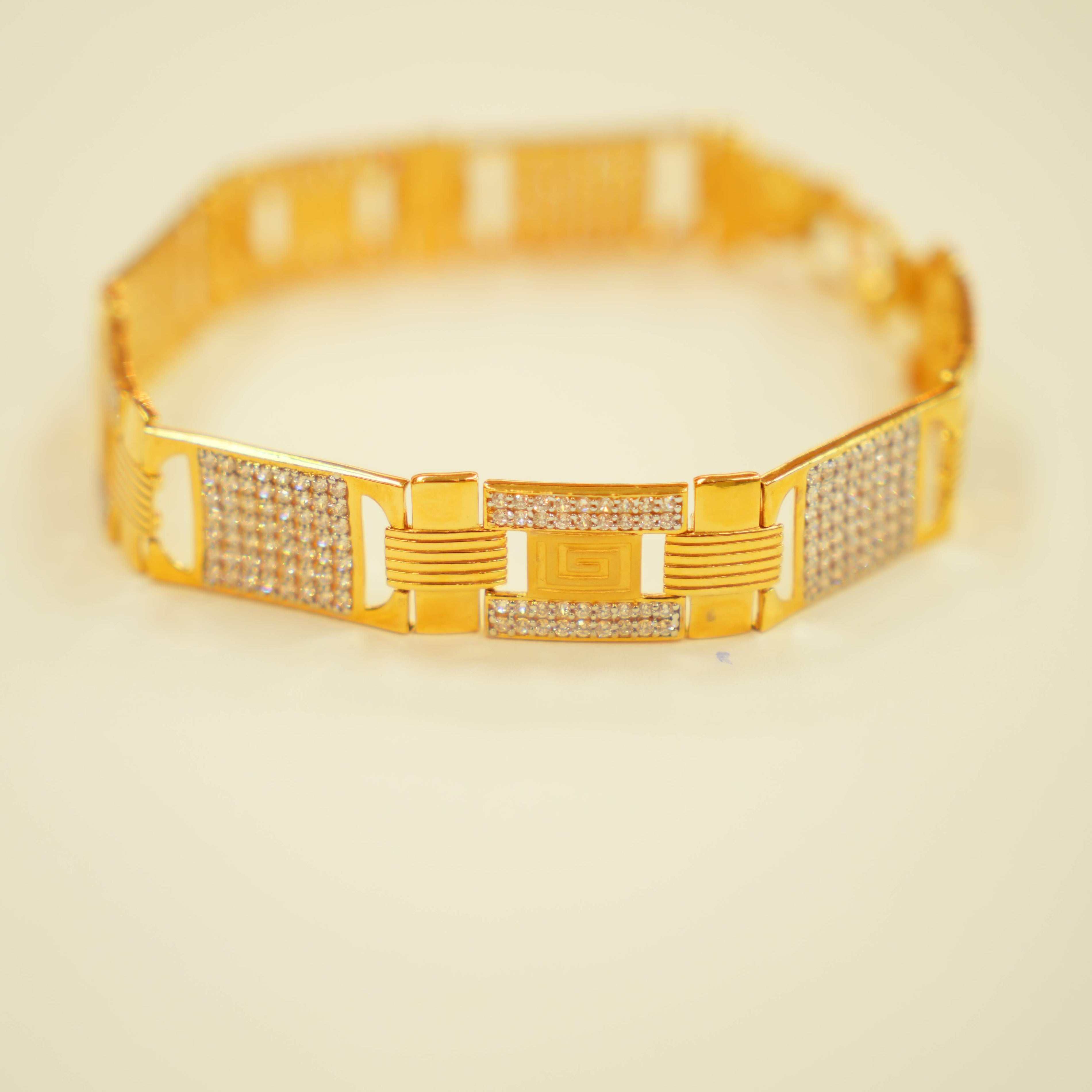 22K gold mens bracelet range