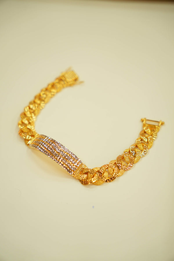 22K Gold Premium Mens Bracelet