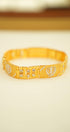 Yellow gold men bracelet