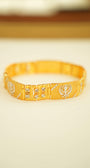 Yellow gold men bracelet
