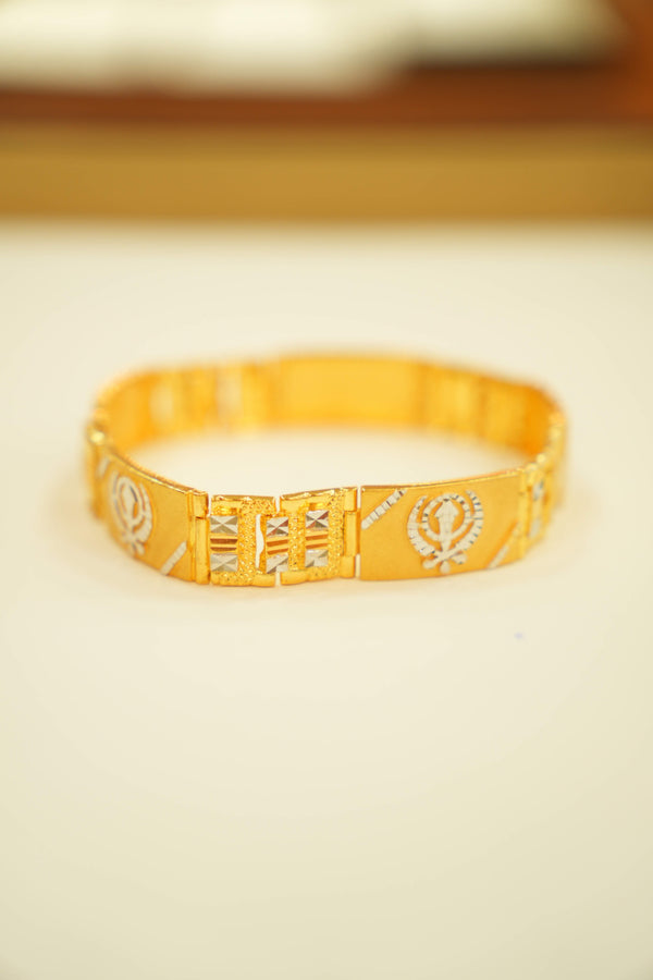 22K Gold Trendy Mens Bracelet