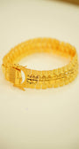 22K yellow gold men’s bracelet with smooth links