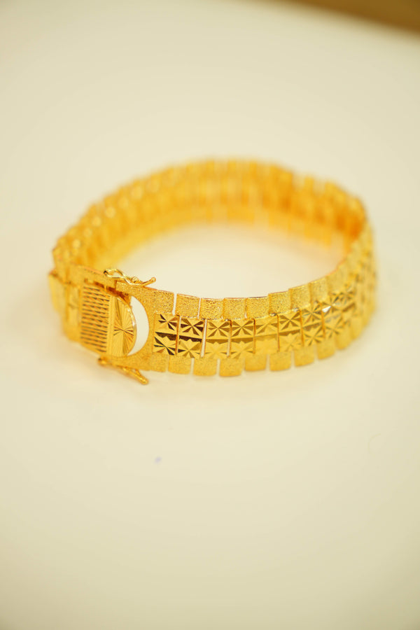 22K Gold Designer Mens Bracelet