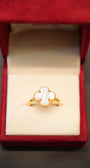 22K Gold Ladies Clover Ring