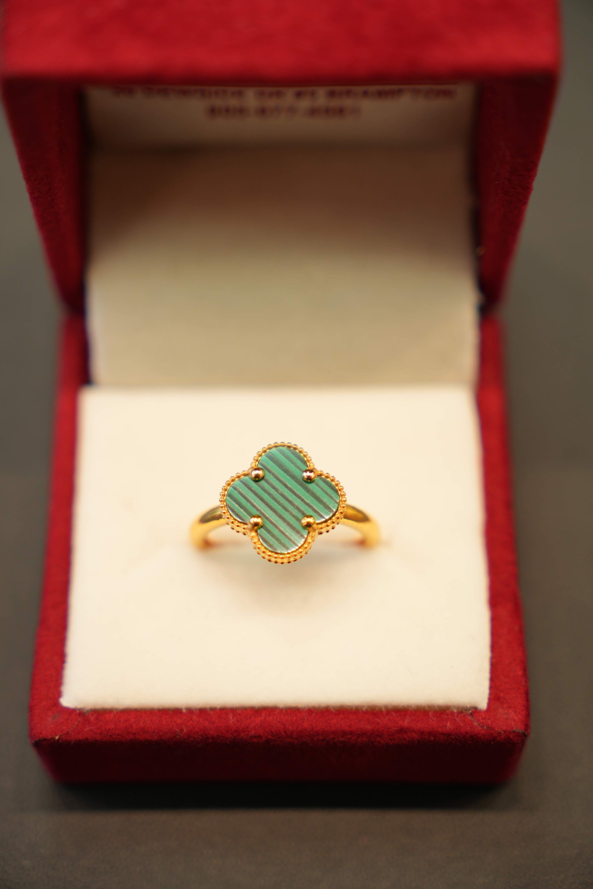 22K Gold Ladies Clover Ring
