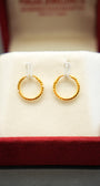 Finely crafted 22K gold earrings