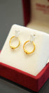 Handcrafted gold earrings