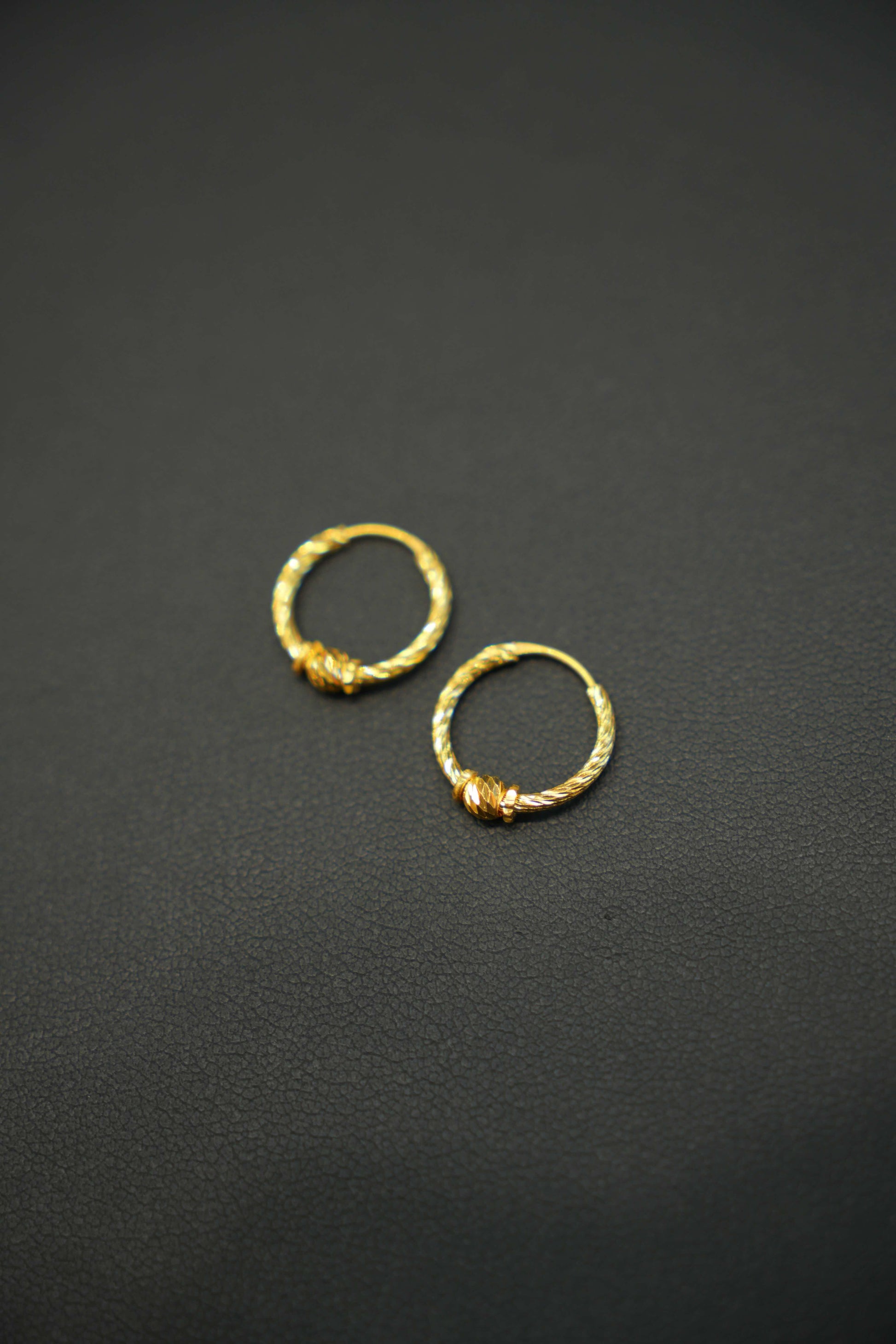 Luxurious 22K gold earrings