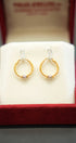 Beautiful yellow gold earrings