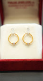Beautiful yellow gold earrings