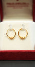 Classic ladies 22K gold earrings